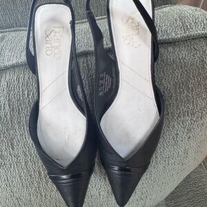 Franco Sarto Black Pointed Heels